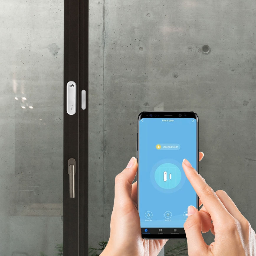 Door/window alarm 2xAAA Wi-Fi Tuya