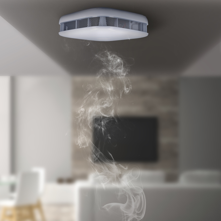 Smoke detector with alarm 85dB 3V Wi-Fi