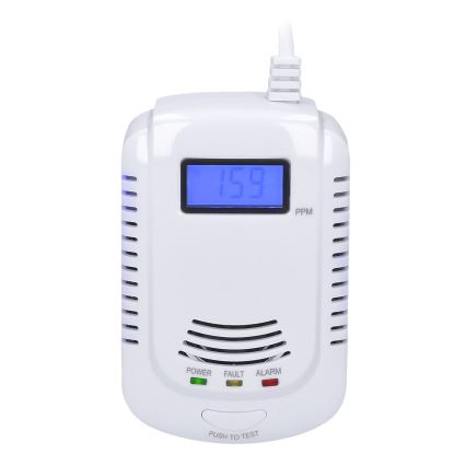 Carbon monoxide and flammable gas detector 230V