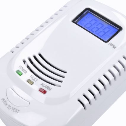 Carbon monoxide and flammable gas detector 230V