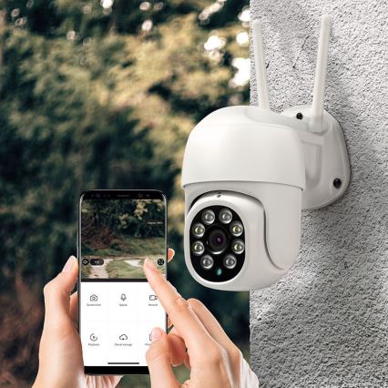 Outdoor camera with sensor — IP65-rated, Wi-Fi, Tuya