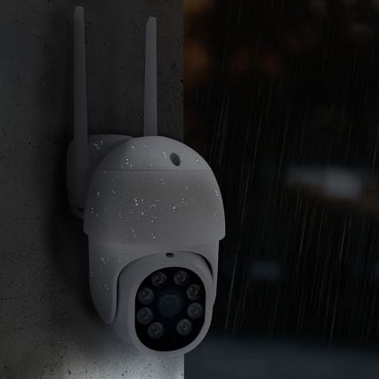 Outdoor camera with sensor — IP65-rated, Wi-Fi, Tuya