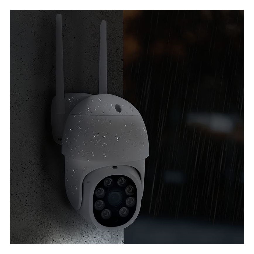 Outdoor camera with sensor — IP65-rated, Wi-Fi, Tuya