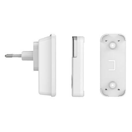 SET 2x Wireless socket doorbell 230V IP56 white