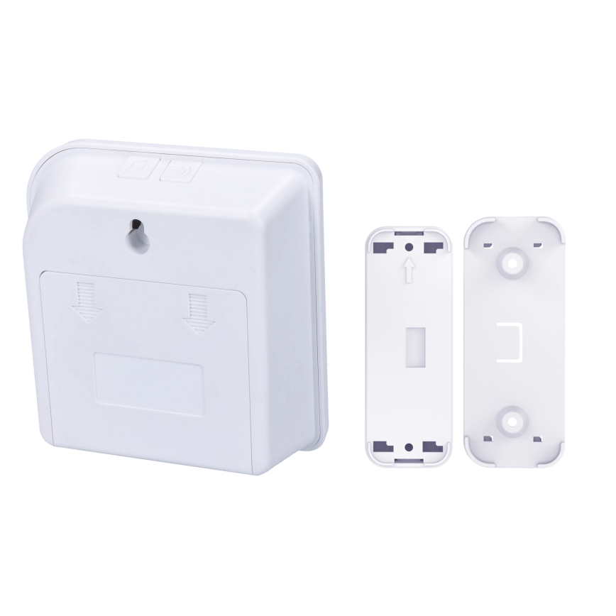Wireless battery-powered doorbell 3xAA IP44 white