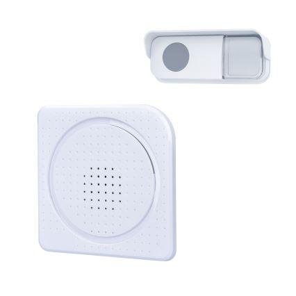 Wireless battery-powered doorbell 3xAA IP44 white