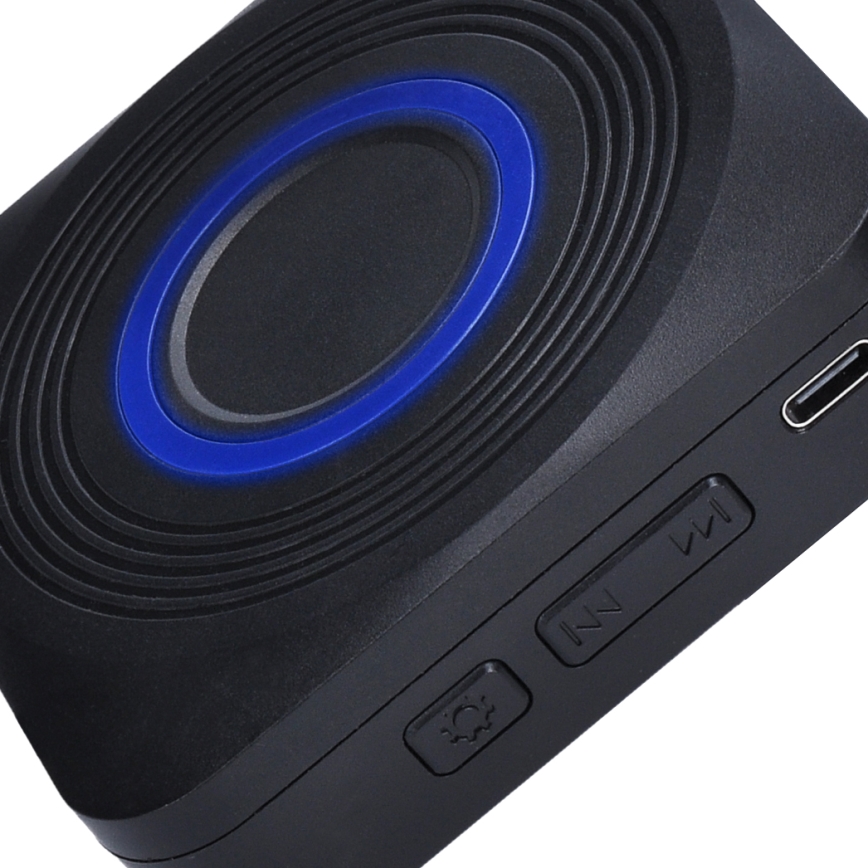 Wireless battery-powered doorbell 3xAAA IP56 black