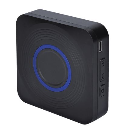 Wireless battery-powered doorbell 3xAAA IP56 black