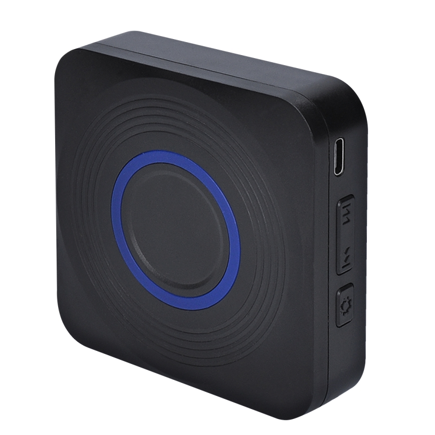 Wireless battery-powered doorbell 3xAAA IP56 black