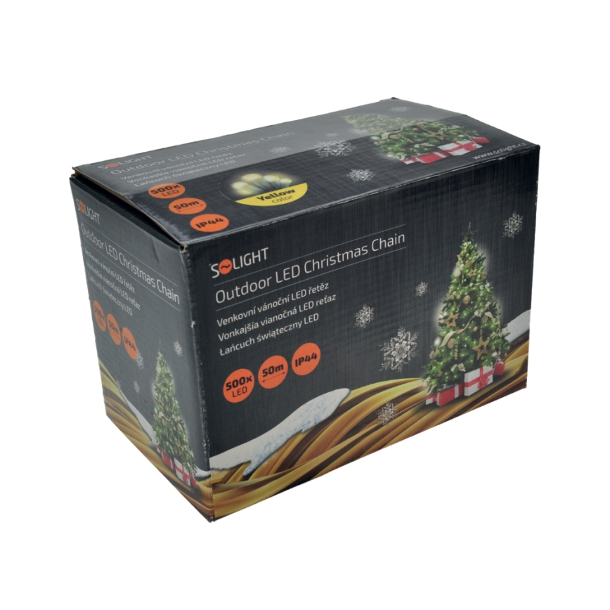 LED Christmas outdoor chain 500xLED/230V 50m IP44 warm white