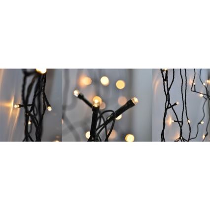 LED Christmas outdoor chain 20m 400xLED/230V IP44 3000K
