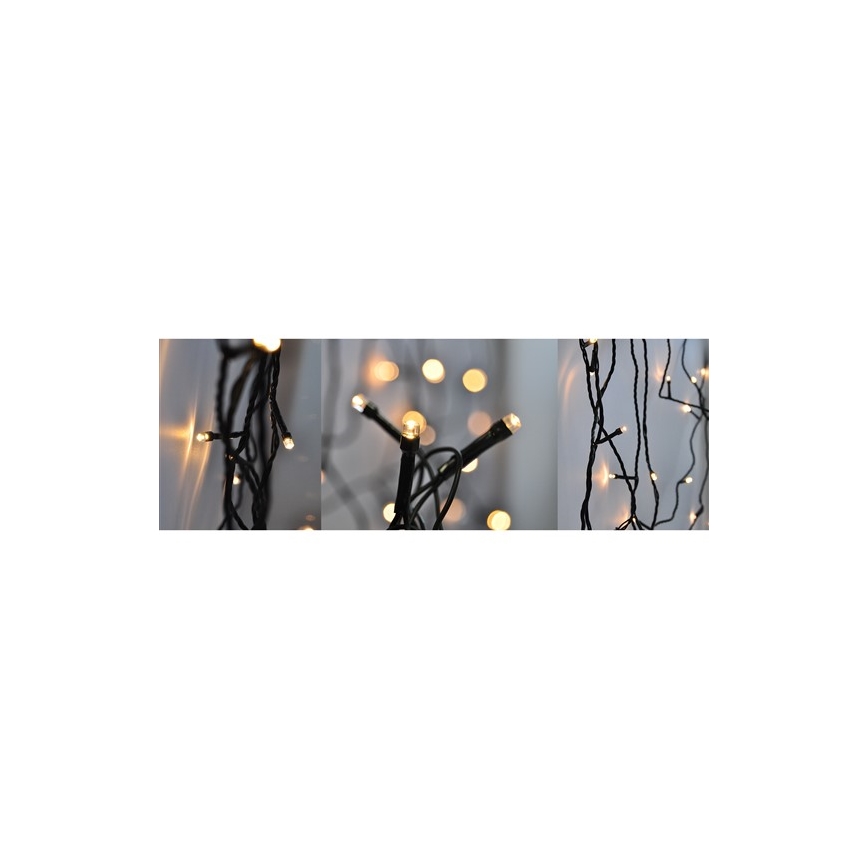 LED Christmas outdoor chain 20m 400xLED/230V IP44 3000K