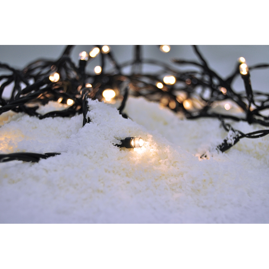 LED Christmas outdoor chain 400xLED/8 functions 25 m IP44 warm white