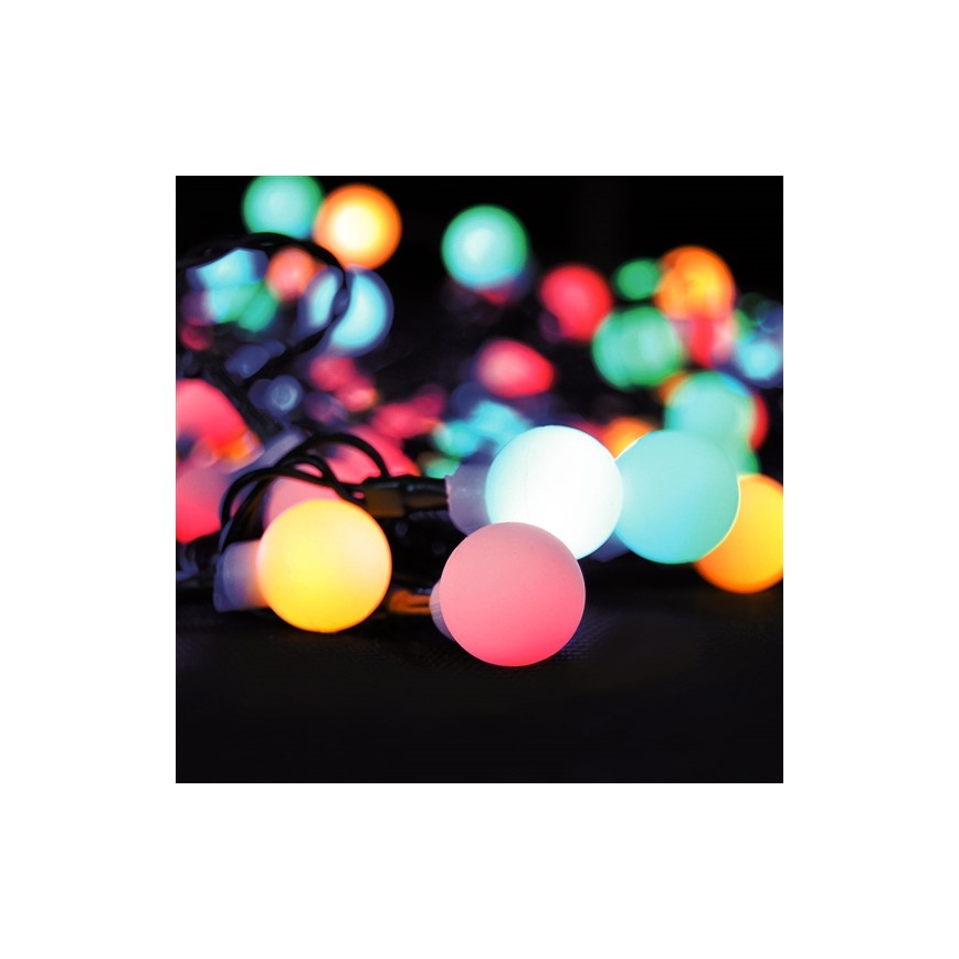 LED RGB Dimming Christmas chain outdoor 10m 100xLED/230V + remote control IP44
