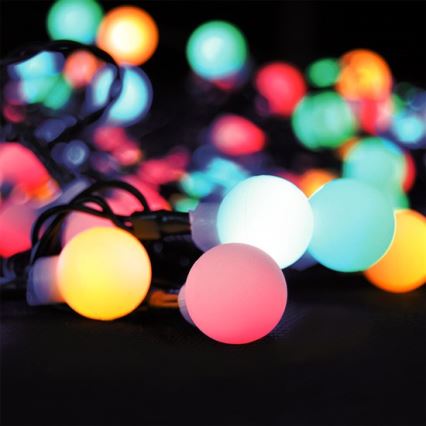LED RGB Dimming Christmas chain outdoor 20m 200xLED/230V + remote control IP44