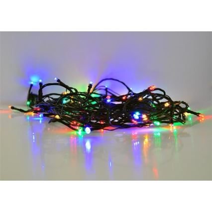 LED Outdoor Christmas chain 100xLED/8 functions IP44 13m multicolor