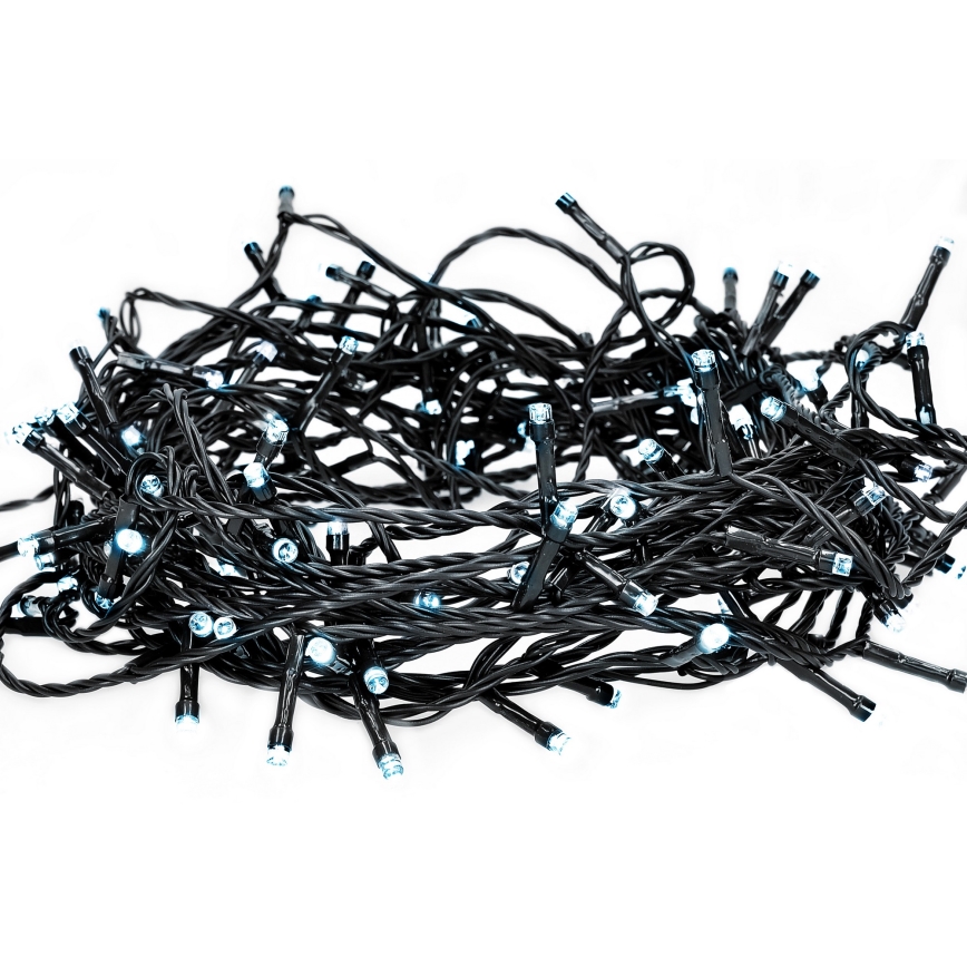 LED Outdoor Christmas String Lights 100 LEDs / 8 functions, 13 m, IP44, cool white