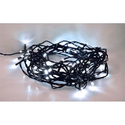 LED Outdoor String Lights, 100 LEDs / 8 modes, 13 m, IP44, Cool White