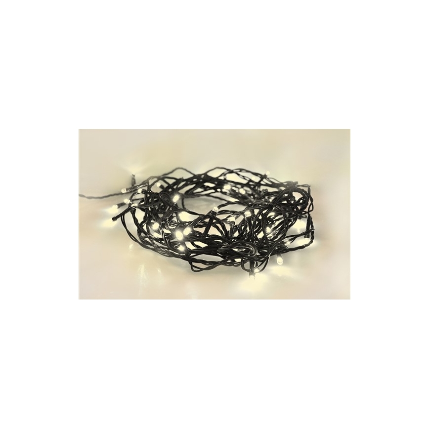 LED Christmas outdoor chain 100xLED/230V 10m IP44 warm white