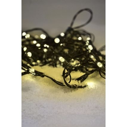 LED Christmas outdoor chain 100xLED/230V 10m IP44 warm white