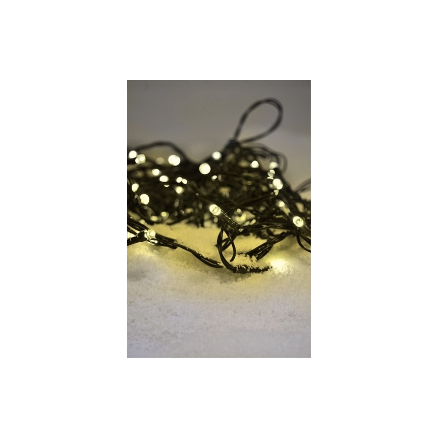 LED Christmas outdoor chain 100xLED/230V 10m IP44 warm white