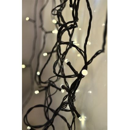 LED Christmas outdoor chain 100xLED/230V 10m IP44 warm white