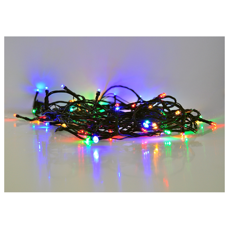 LED Christmas outdoor chain 200xLED/230V 20m IP44 colourful