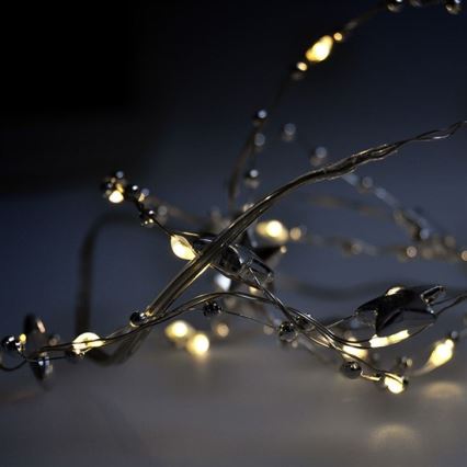 LED Christmas chain 1 m 20xLED/2xAA