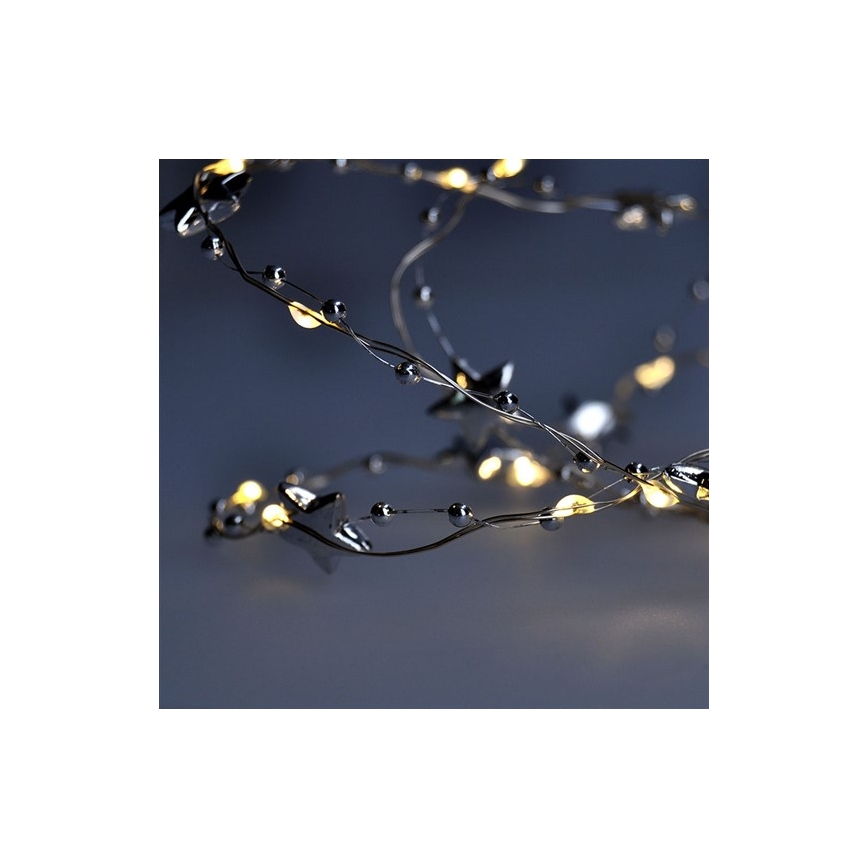 LED Christmas chain 1 m 20xLED/2xAA