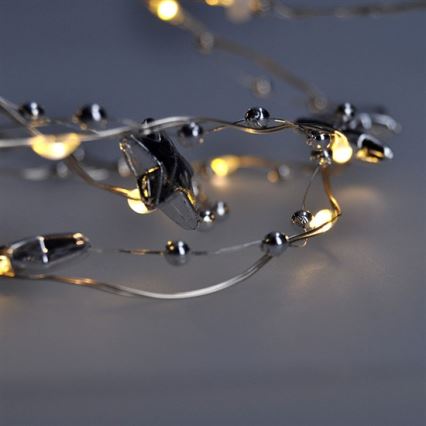 LED Christmas chain 1 m 20xLED/2xAA