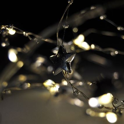 LED Christmas chain 1 m 20xLED/2xAA