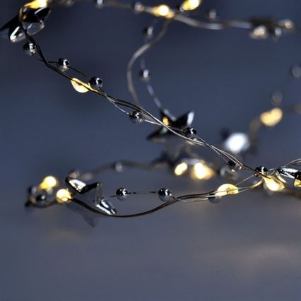 LED Christmas chain 1 m 20xLED/2xAA