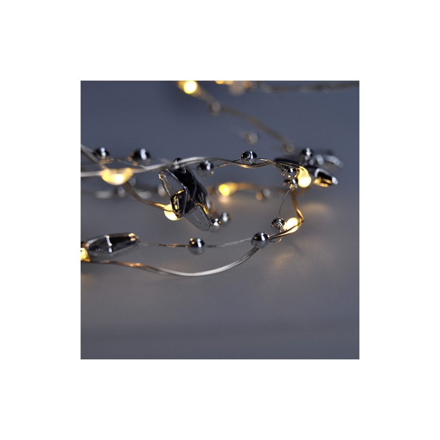 LED Christmas chain 1 m 20xLED/2xAA