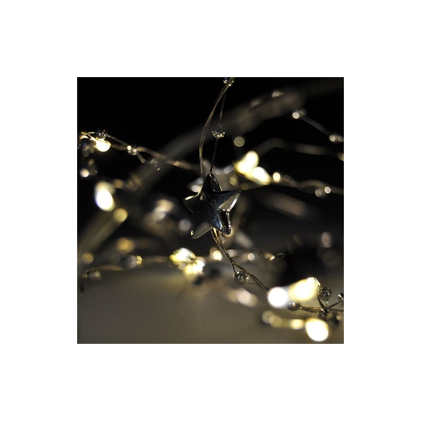 LED Christmas chain 1 m 20xLED/2xAA