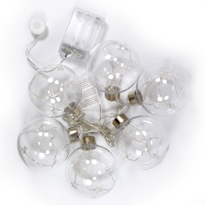 LED Decorative sphere 30xLED/3xAA diameter 8cm