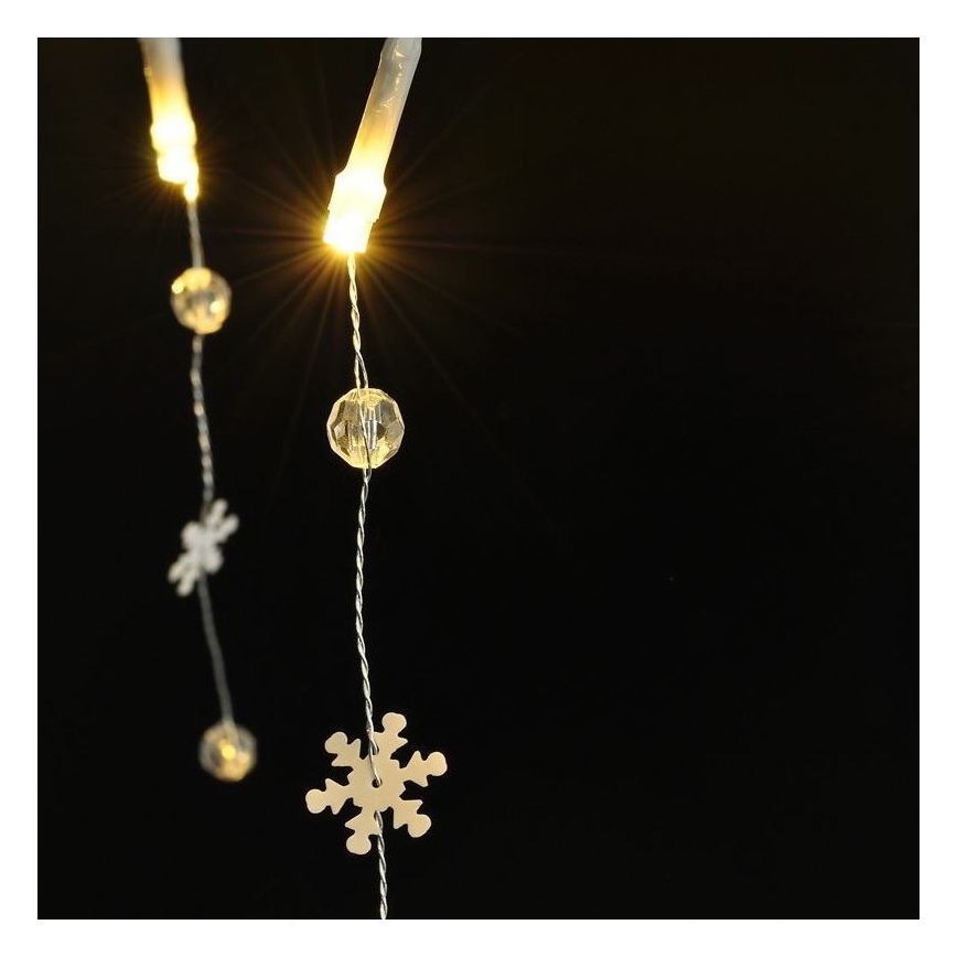 LED string lights 20×LED / 2×AA, 2 m, warm white