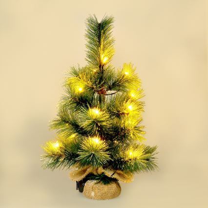 LED Outdoor Christmas decoration 15xLED/3xAA tree IP44