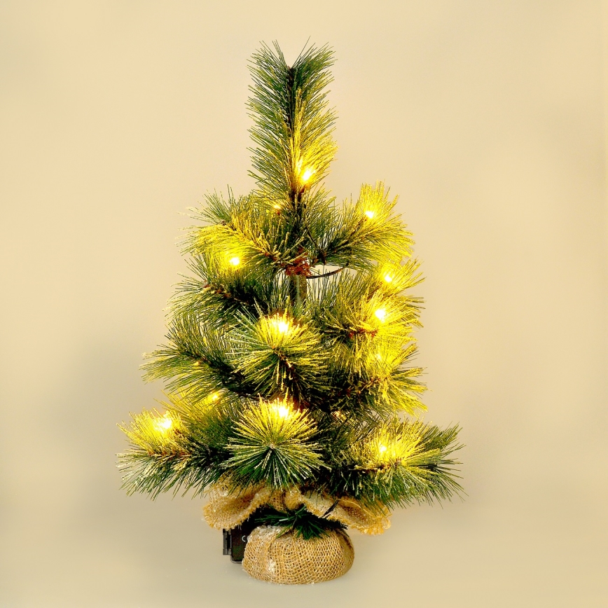 LED Outdoor Christmas decoration 15xLED/3xAA tree IP44