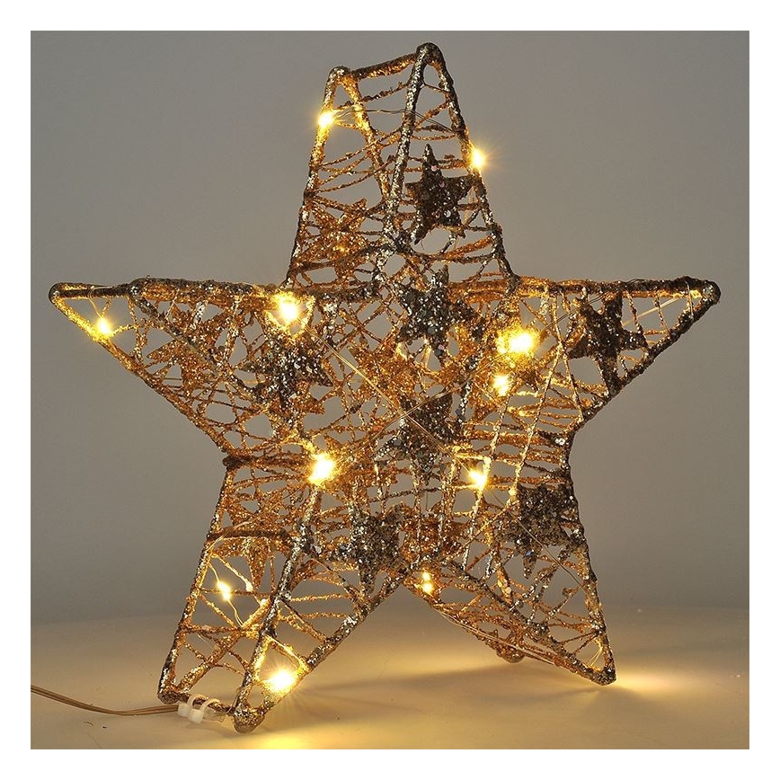 LED Christmas decoration 14xLED/2xAA star
