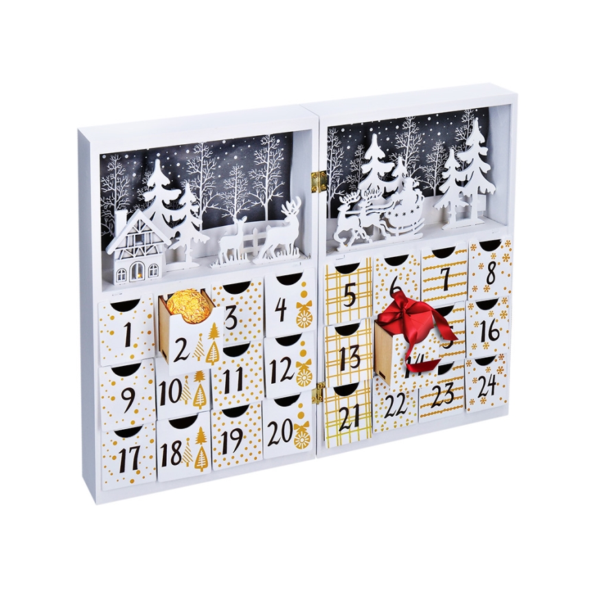 LED Advent calendar LED/2xAAA