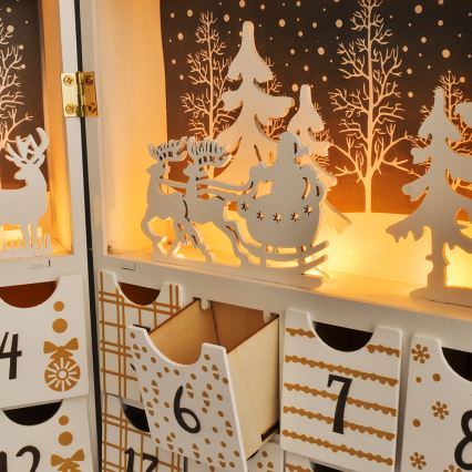 LED Advent calendar LED/2xAAA