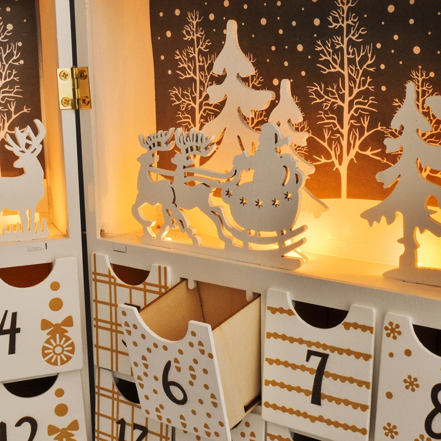 LED Advent calendar LED/2xAAA