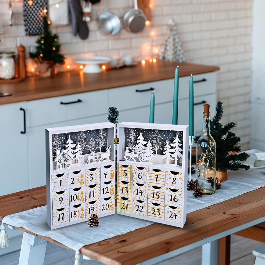 LED Advent calendar LED/2xAAA