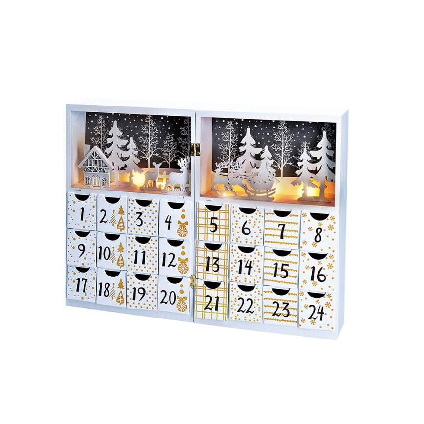 LED Advent calendar LED/2xAAA