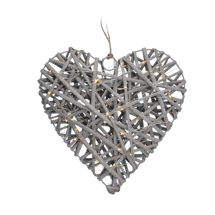 LED Christmas decoration LED/2xAA rattan
