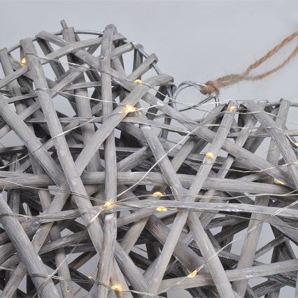 LED Christmas decoration LED/2xAA rattan