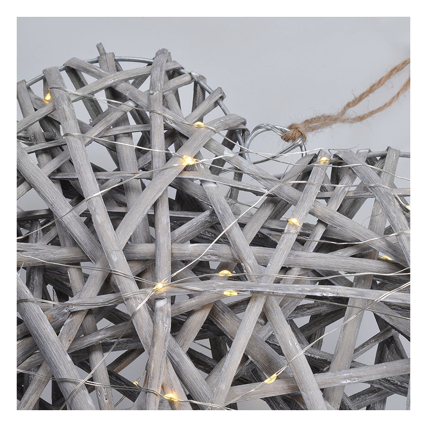 LED Christmas decoration LED/2xAA rattan