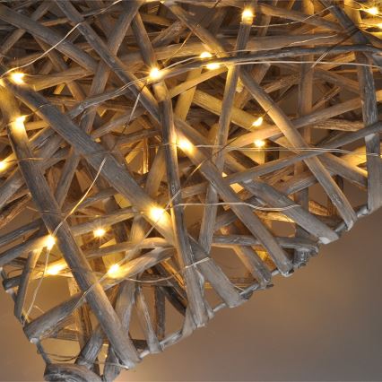 LED Christmas decoration LED/2xAA rattan