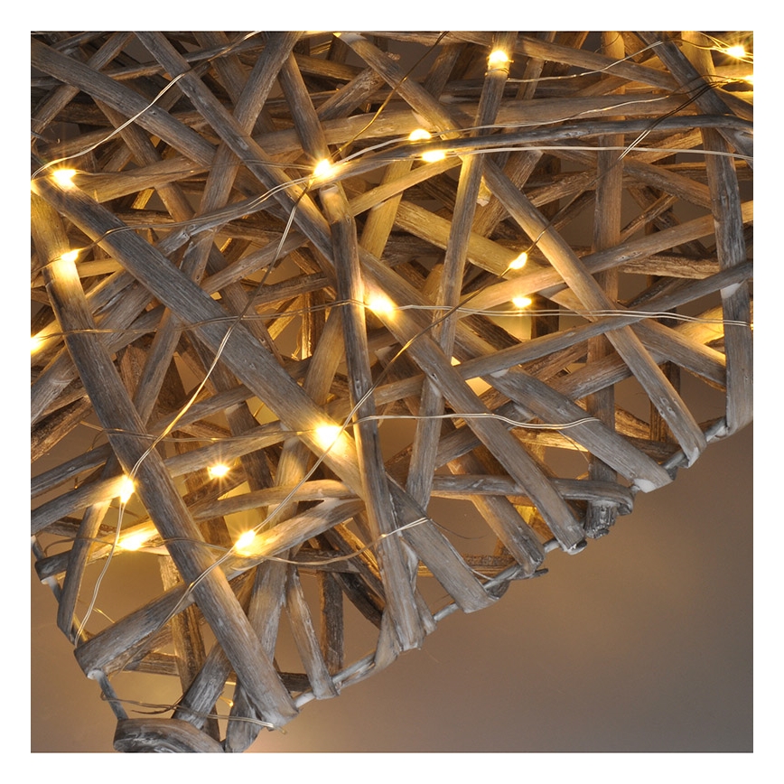 LED Christmas decoration LED/2xAA rattan