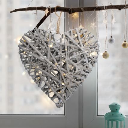 LED Christmas decoration LED/2xAA rattan